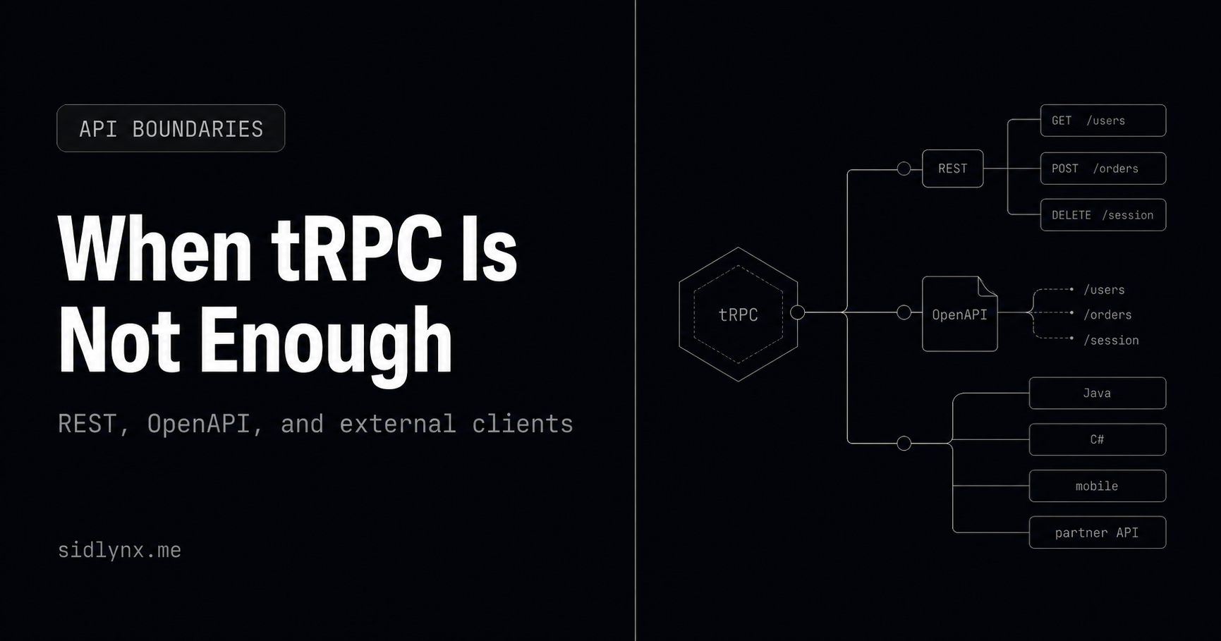 When tRPC is not enough